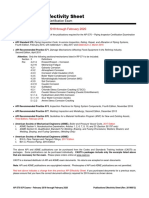 Publications Effectivity Sheet: February 2019 Through February 2020