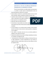 Importancia de Señales Senoidales para Corriente Alterna PDF