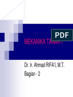 Mekanika Tanah I: Dr. Ir. Ahmad RIFA'I, M.T. Bagian - 2