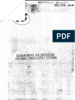 1981 - NES 534 - Requirements For Switchgear For Main Power Supply Systems PDF