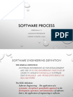 Software Process: Greeshma K V Assistant Professor Carmel College, Mala