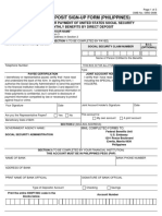 Direct Deposit Sign-Up Form (Philippines)