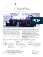 Fracnow Superfrac: Large Bore Check Valve System