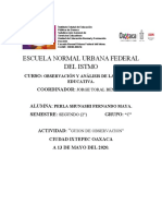 Guion de Observacion Perla Shunashi Fernando Maya TORAL