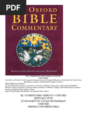 El Comentario De La Biblia Oxford Pdf Biblia Canon Biblico