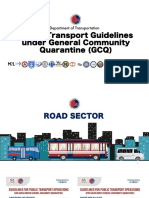 Public Transport Guidelines Under General Community Quarantine (GCQ)