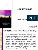 SUBNETTING CIDR VLSM