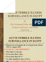 Acute Febrile Illness Surveillance in Egypt