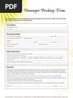 Tour Programme Format Template | PDF