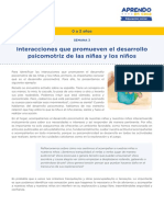 s7 Inicial 2 Movimiento Interacciones Que Promueven El Desarrollo Psicomotriz PDF