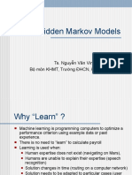 Hidden Markov Models: Ts. Nguyễn Văn Vinh Bộ môn KHMT, Trường ĐHCN, ĐH QG Hà nội