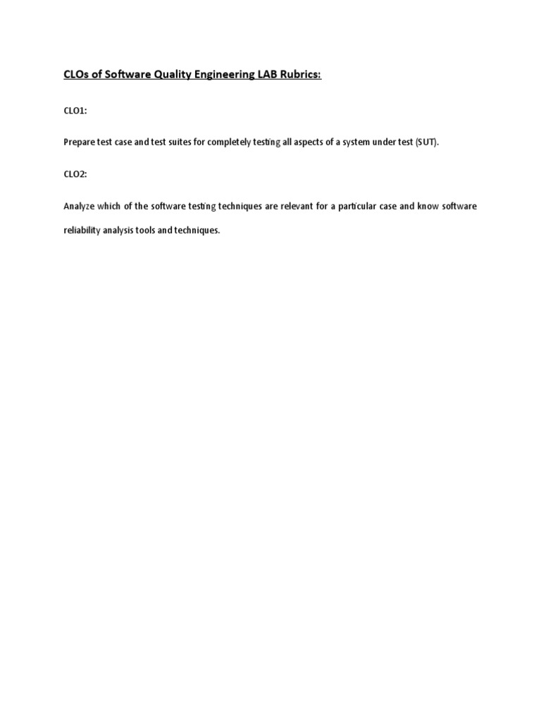 Marks Detail For Software Quality Engineering | PDF