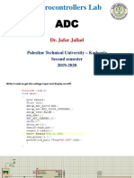 Microcontrollers Lab: Dr. Jafar Jallad