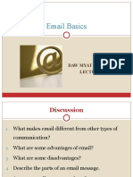 Email Basics: Daw Myat Noe Lwin Lecturer