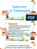 Sanaysay at Talumpati