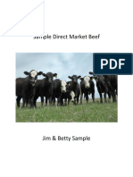 Direct Market Beef AgPlan Sample