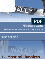 Millionaire Game: Bessie Moore Center For Economic Education