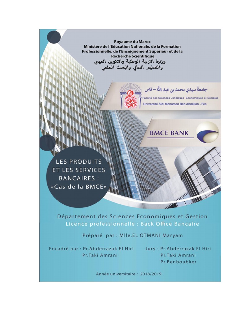 Présentation de la BMCE Bank et ses services | PDF | Chèque | Banques