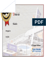 Cruceros 2018 Diploma para Barcos POLITOURS A PDF