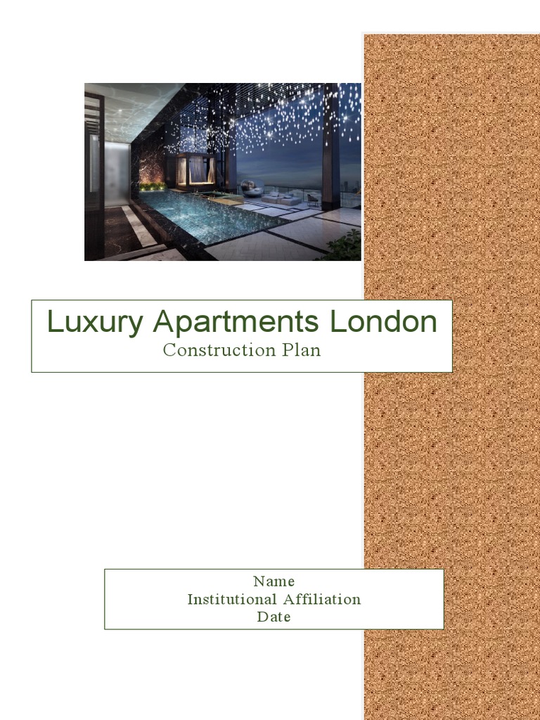Luxury Apartments London: Construction Plan | PDF | Project Management ... - Strategic Luxury Apartment Renovation Planning