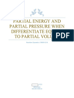 Partial Energy and Partial Pressure When Differentiate Equals To Partial Volume