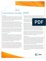 Business Continuity 2009 Survey Results