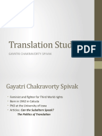 Translation Studies Spivak