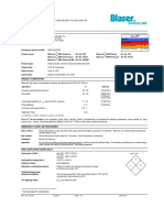 MSDS Blasocut: Blaser Swisslube Inc