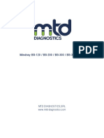 Mindray BS-120 / BS-200 / BS-300 / BS-380 / BS-400: MTD Diagnostics, SRL