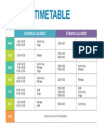 Timetable 09