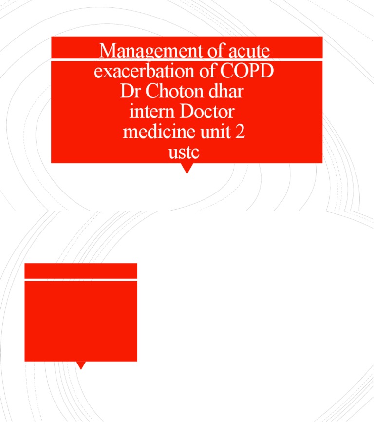 Management of Acute COPD Exacerbation | PDF