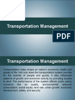 Transportation Management for Online