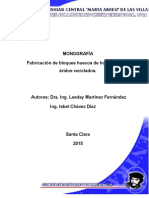 Fabricacion Bloques Huecos Hormigon Aridos Reciclados PDF