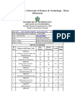 Regular Courses Results - Day Theme