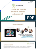 Cum Facem Terapie Online Cu Copii Si Adolescenti