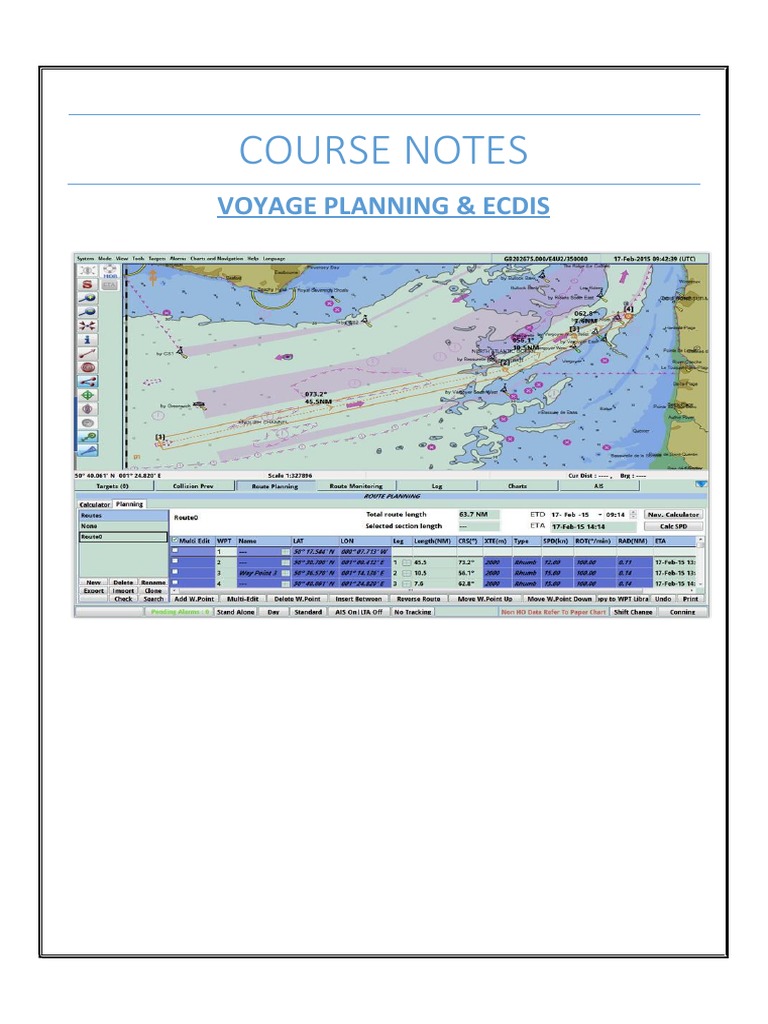 ECDIS Voyage Planning Essentials | PDF | Navigation | Water Transport