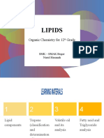 Lipid Organic Chemistry Material for 12th Grade