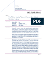 The Filipino Ageing Women's Perspective of Their Roles and Legacy