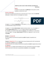 Geometría plana como sistema axiomático