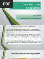 Data Structure-: A. H. M. Saiful Islam Associate Professor and Chairman Department of Computer Science and Engineering