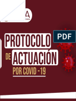 PROTOCOLO DE ACCIÓN POR COVID-19, DE LA UNSA