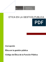 Ética en la gestión pública y la lucha contra la corrupción