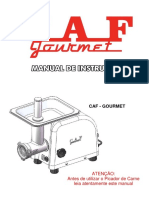 Manual Picador de Carne CAF - GOURMET (2017)