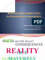 Responsible Parenting: An Introduction To Reproductive Health
