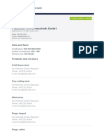 Platestahl Umformtechnik GMBH: Data and Facts