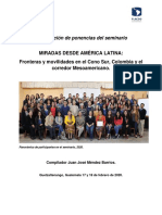 Seminario Fronteras y Movilidades-FLACSO Guatemala y ECOSUR México.
