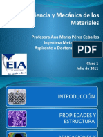 Clase 1 Ciencia de Materiales 