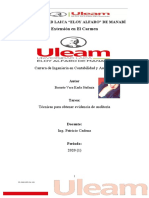 Tecnicas para La Obtencion de Evidencia de Auditoria