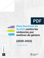 Plan Nacional de Acción Contra Las Violencias Por Motivos de Género