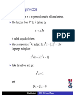 Eigenvalues and Eigenvectors: Richard Lockhart STAT 350: General Theory